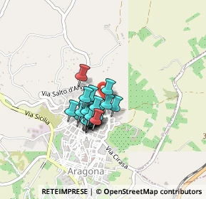 Mappa Via Baldassare Naselli, 92021 Aragona AG, Italia (0.316)