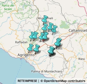 Mappa Cortile Salvo, 92020 Racalmuto AG, Italia (9.9895)