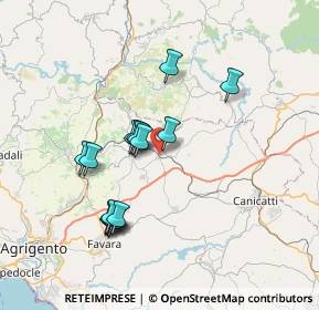 Mappa 92020 Racalmuto AG, Italia (7.368)