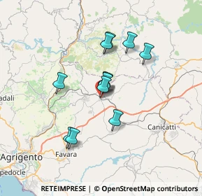 Mappa 92020 Racalmuto AG, Italia (5.87083)