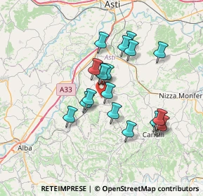 Mappa Strada Biancetti, 14055 Costigliole D'asti AT, Italia (6.07158)