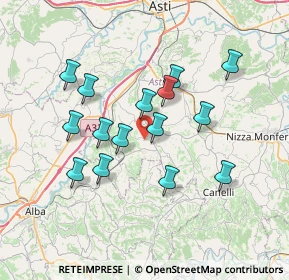 Mappa Strada Biancetti, 14055 Costigliole D'asti AT, Italia (6.47533)