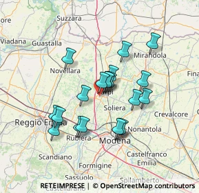 Mappa Via Pietro Calamandrei, 41012 Carpi MO, Italia (11.6105)