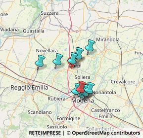 Mappa Via Pietro Calamandrei, 41012 Carpi MO, Italia (10.20083)