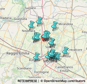 Mappa Via Pietro Calamandrei, 41012 Carpi MO, Italia (10.41)