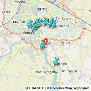 Mappa Via Angelo Braga, 43123 Parma PR, Italia (1.75545)