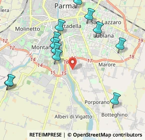 Mappa Via Angelo Braga, 43123 Parma PR, Italia (2.36583)