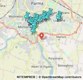 Mappa Via Angelo Braga, 43123 Parma PR, Italia (1.76474)