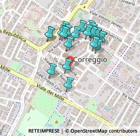 Mappa Via Guglielmo Marconi, 42015 Correggio RE, Italia (0.2035)
