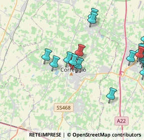 Mappa Via Guglielmo Marconi, 42015 Correggio RE, Italia (5.3175)