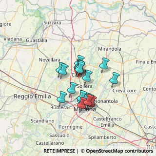 Mappa Via Giuseppe Graziosi, 41012 Carpi MO, Italia (9.57)