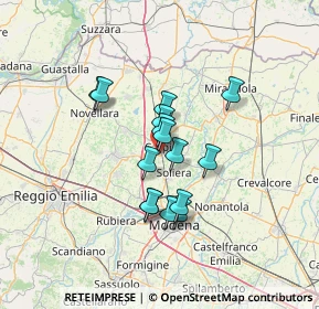 Mappa Via Giuseppe Graziosi, 41012 Carpi MO, Italia (9.92333)