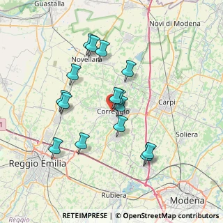 Mappa Via del Carmine, 42015 Correggio RE, Italia (6.754)