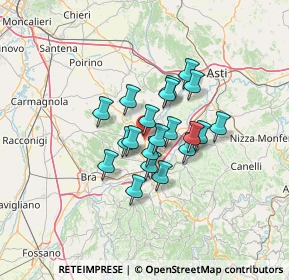 Mappa Strada Regionale, 12050 Castellinaldo d'Alba CN, Italia (9.1265)