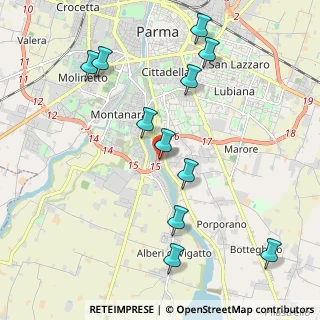 Mappa Via Don Giovanni Drei, 43123 Parma PR, Italia (2.25)