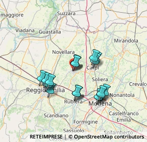 Mappa Via Contarelli, 42015 Correggio RE, Italia (12.0755)