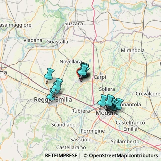 Mappa Via Contarelli, 42015 Correggio RE, Italia (11.8835)