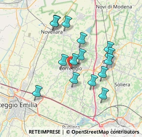 Mappa Via Contarelli, 42015 Correggio RE, Italia (6.60333)