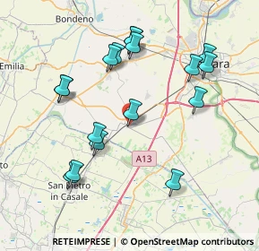 Mappa Via del Commercio, 44028 Poggio Renatico FE, Italia (8.09529)