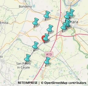 Mappa Via del Commercio, 44028 Poggio Renatico FE, Italia (7.47833)