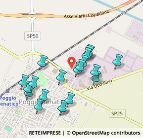 Mappa Via del Commercio, 44028 Poggio Renatico FE, Italia (0.462)