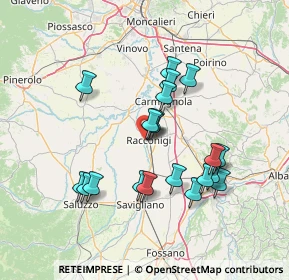 Mappa Via Aulina, 12035 Racconigi CN, Italia (13.198)