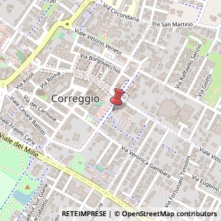 Mappa Viale V. Cottafavi, 5/d, 42015 Correggio, Reggio nell'Emilia (Emilia Romagna)