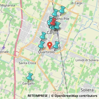 Mappa Via Lama di Quartirolo interna, 41012 Carpi MO, Italia (1.84833)
