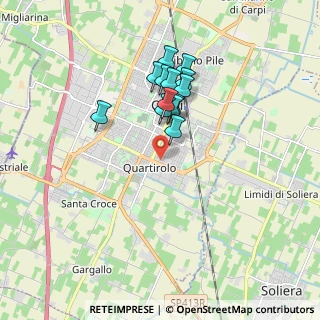 Mappa Via Lama di Quartirolo interna, 41012 Carpi MO, Italia (1.47077)