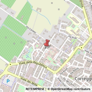 Mappa Via Ludovico Ariosto,  12, 42100 Correggio, Reggio nell'Emilia (Emilia Romagna)