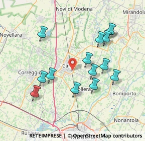 Mappa Via Mincio, 41012 Carpi MO, Italia (7.51571)