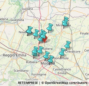 Mappa Via Mincio, 41012 Carpi MO, Italia (11.34688)