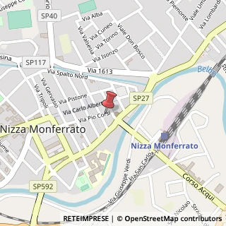 Mappa Via Pio Corsi, 54, 14049 Nizza Monferrato, Asti (Piemonte)