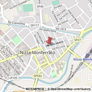 Mappa Via Carlo Alberto, 40, 14049 Nizza Monferrato, Asti (Piemonte)