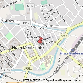 Mappa Via Pio Corsi, 18, 14049 Nizza Monferrato, Asti (Piemonte)
