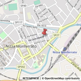 Mappa Via Carlo Alberto, 95, 14049 Nizza Monferrato, Asti (Piemonte)