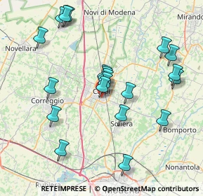 Mappa Via Tiziano Vecellio, 41012 Carpi MO, Italia (8.0295)