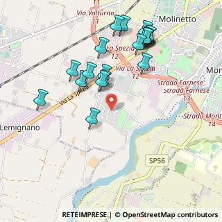 Mappa Via Bartolomeo da Parma, 43125 Parma PR, Italia (1.075)