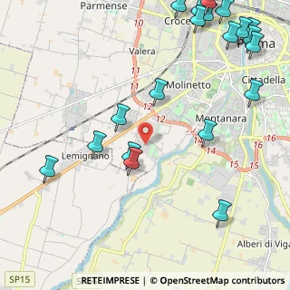 Mappa Via Bartolomeo da Parma, 43125 Parma PR, Italia (3.0645)
