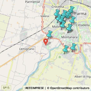 Mappa Via Bartolomeo da Parma, 43125 Parma PR, Italia (2.55063)