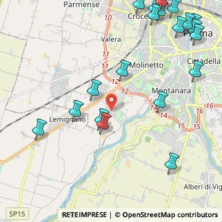 Mappa Via Alessandro Minuziano, 43125 Parma PR, Italia (3.0845)