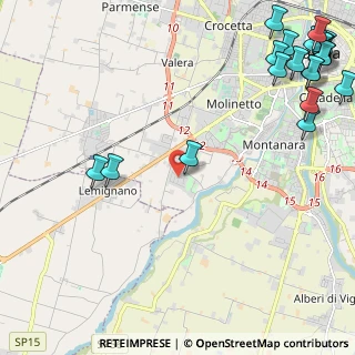 Mappa Via Alessandro Minuziano, 43125 Parma PR, Italia (3.553)