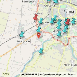 Mappa Via Alessandro Minuziano, 43125 Parma PR, Italia (2.7625)