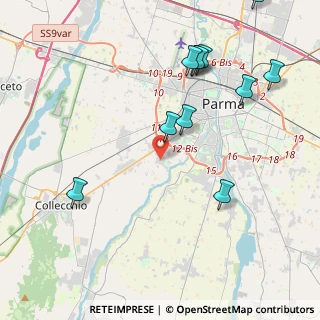 Mappa Via Alessandro Minuziano, 43125 Parma PR, Italia (4.83727)