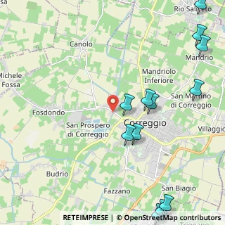 Mappa Correggio - Inc. Via Macero, 42015 Correggio RE, Italia (2.98833)
