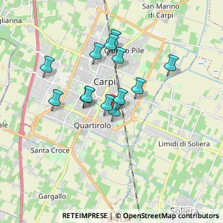 Mappa Via A. Malatesta, 41012 Carpi MO, Italia (1.54385)