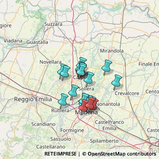 Mappa Via Jacopo Barozzi, 41012 Carpi MO, Italia (9.6715)