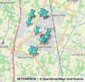 Mappa Via Ugo da Carpi, 41012 Carpi MO, Italia (1.41231)