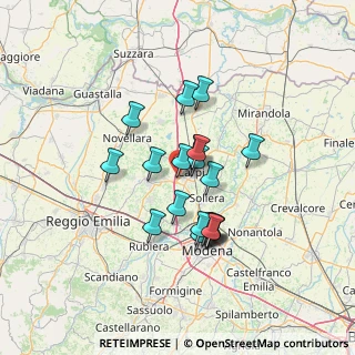Mappa Viale Industria, 41012 Carpi MO, Italia (10.7645)