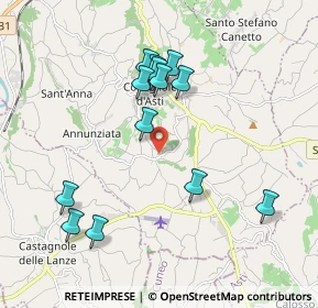 Mappa Strada Loreto, 14055 Costigliole d'Asti AT, Italia (1.90923)